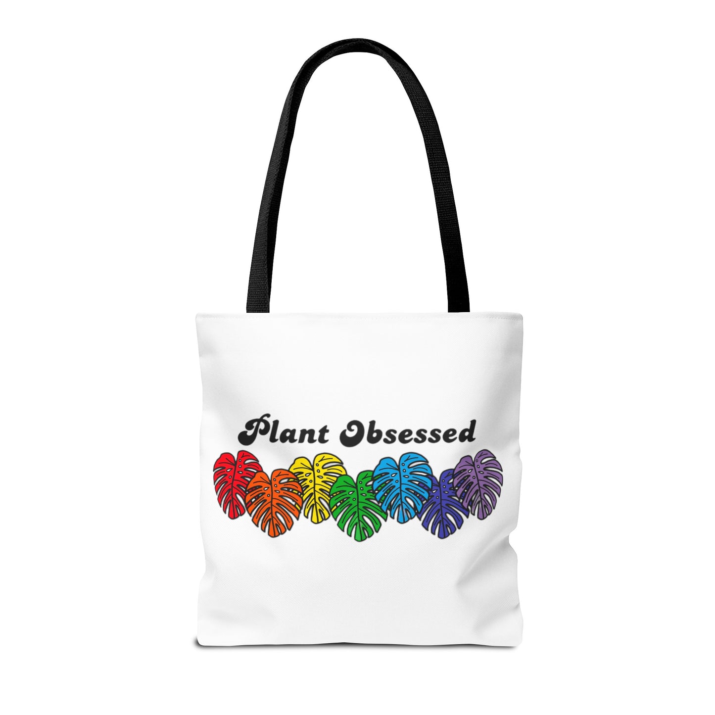 Plant Obsessed Colourful Monstera Tote Bag 16"