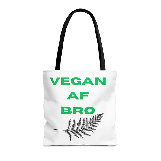 Vegan AF Bro tote bag 16"