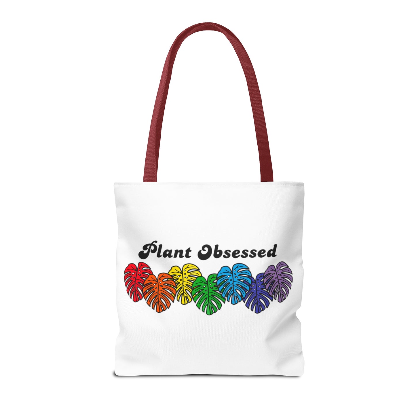 Plant Obsessed Colourful Monstera Tote Bag 16"