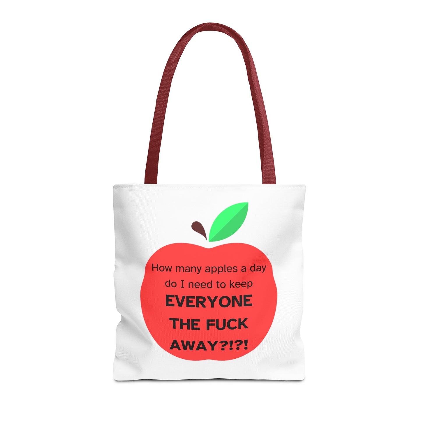 How Many Apples A Day?!? Tote Bag 16"