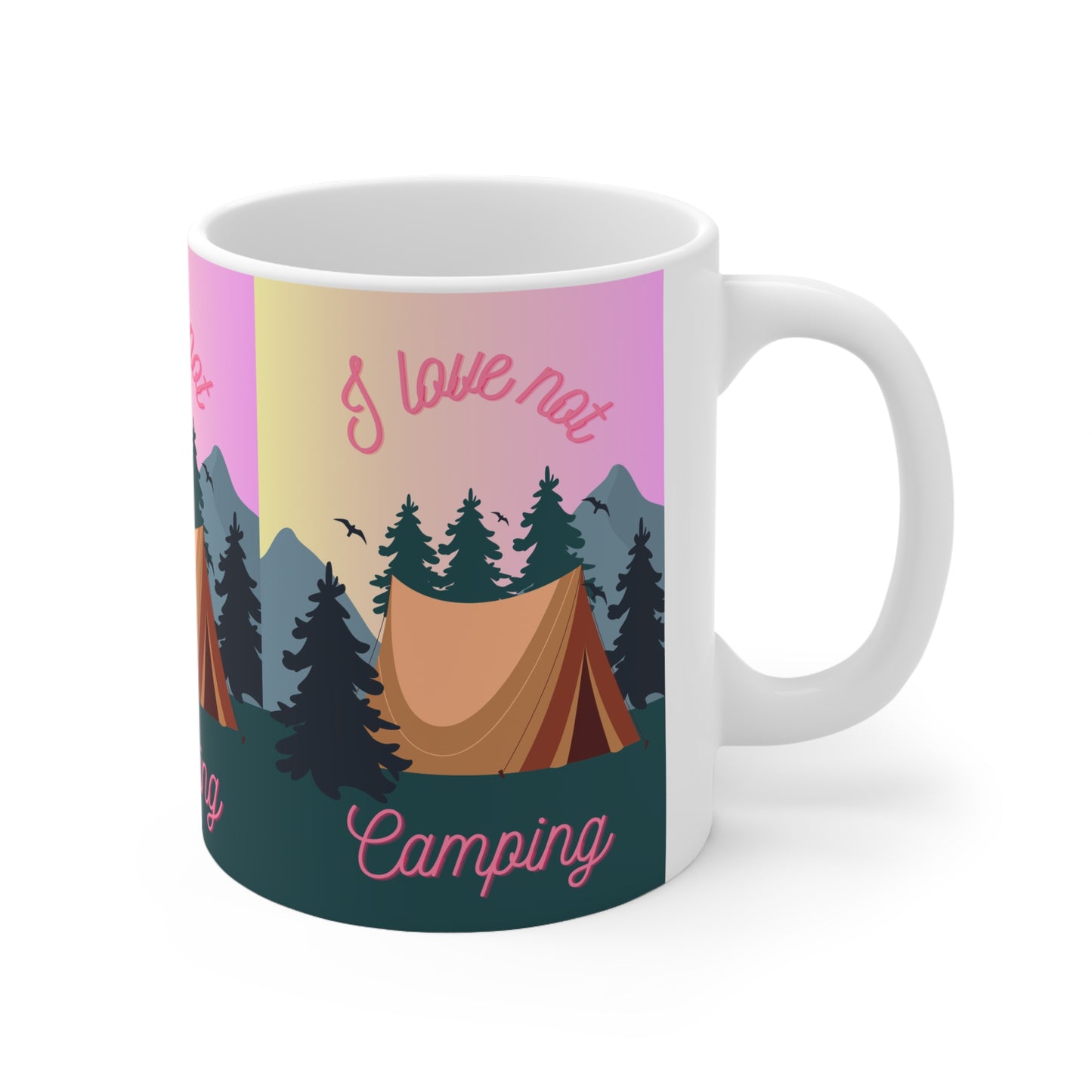 I Love Not Camping Coffee Mug