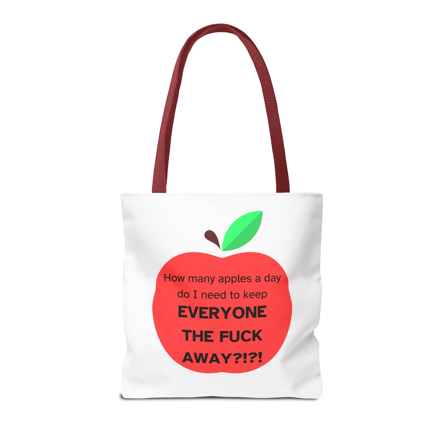 How Many Apples A Day?!? Tote Bag 16"