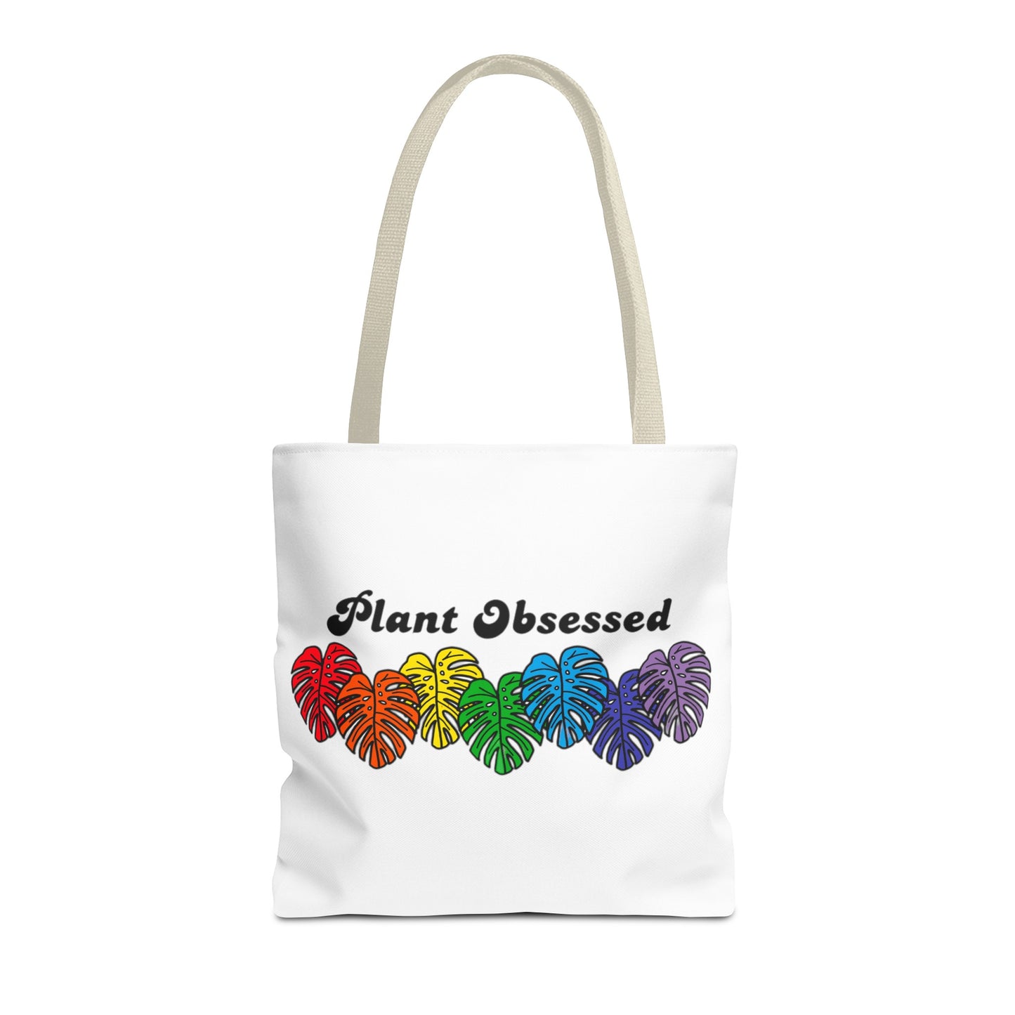 Plant Obsessed Colourful Monstera Tote Bag 16"