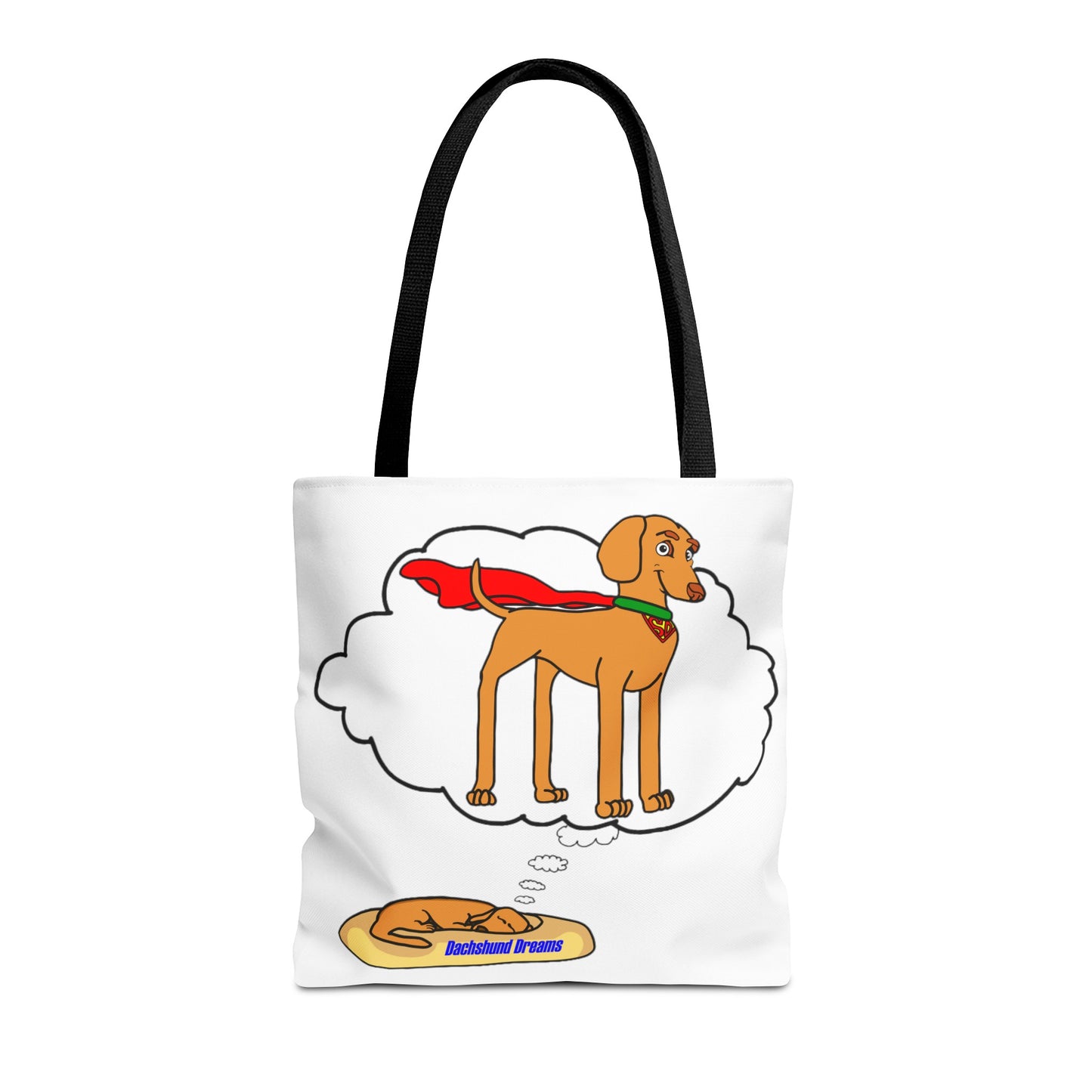 Dachshund Dreaming - Dream Big! 16" Tote Bag