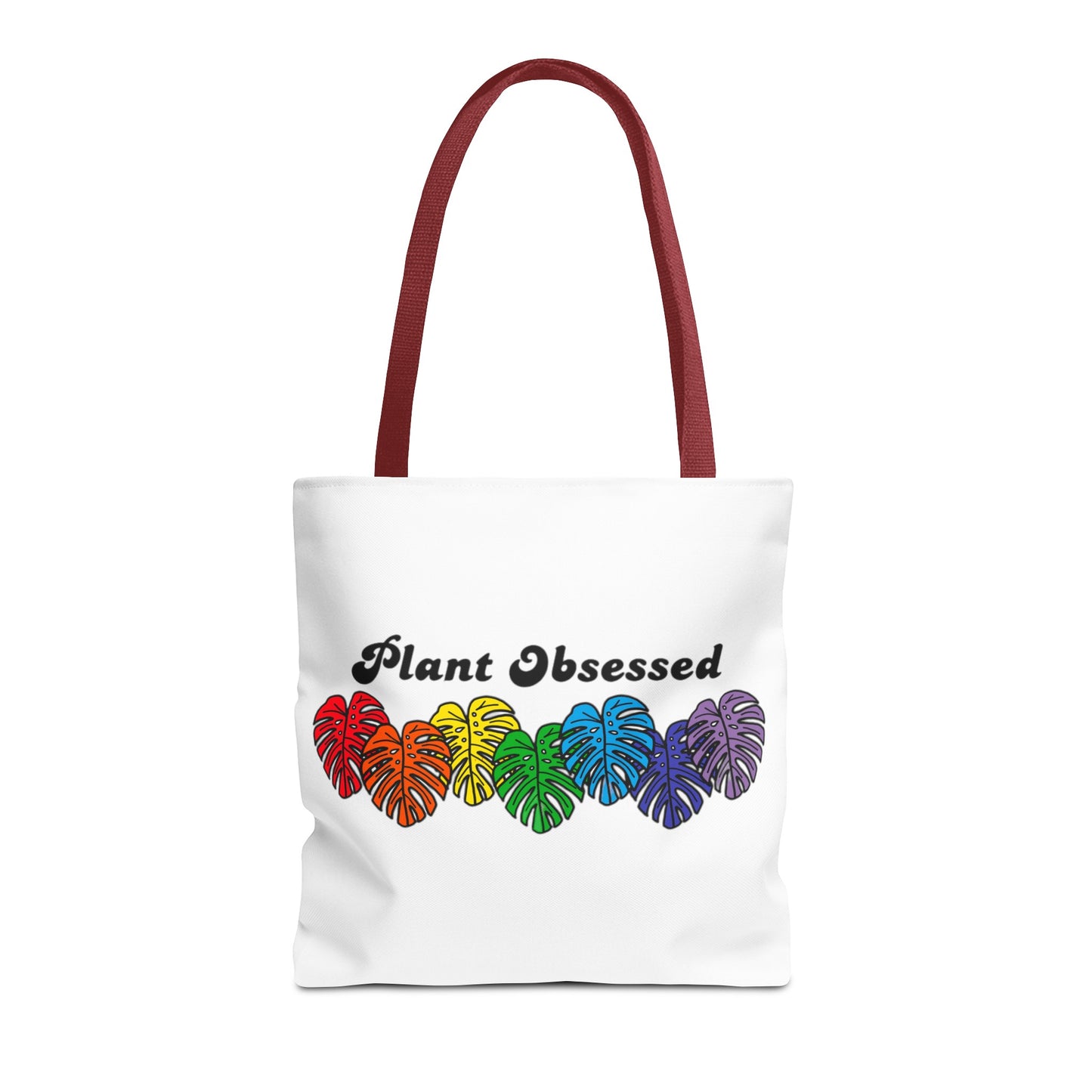 Plant Obsessed Colourful Monstera Tote Bag 16"