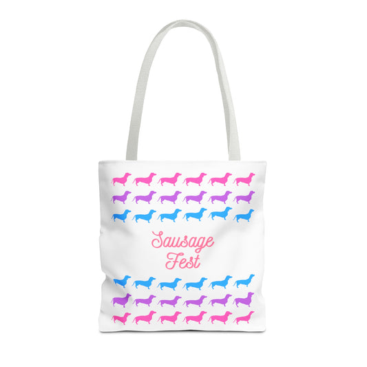 Sausage Fest Dachshund Tote Bag 16"