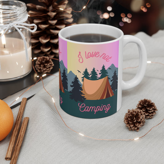 I Love Not Camping Coffee Mug