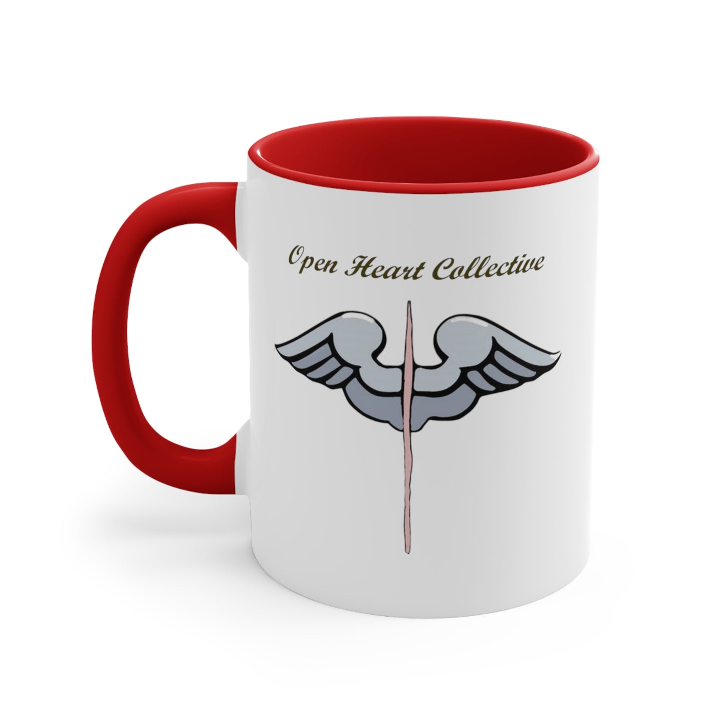 Better luck next time! Open heart surgery. Grim Reaper. Zipper scar. Red Accent Coffee Mug