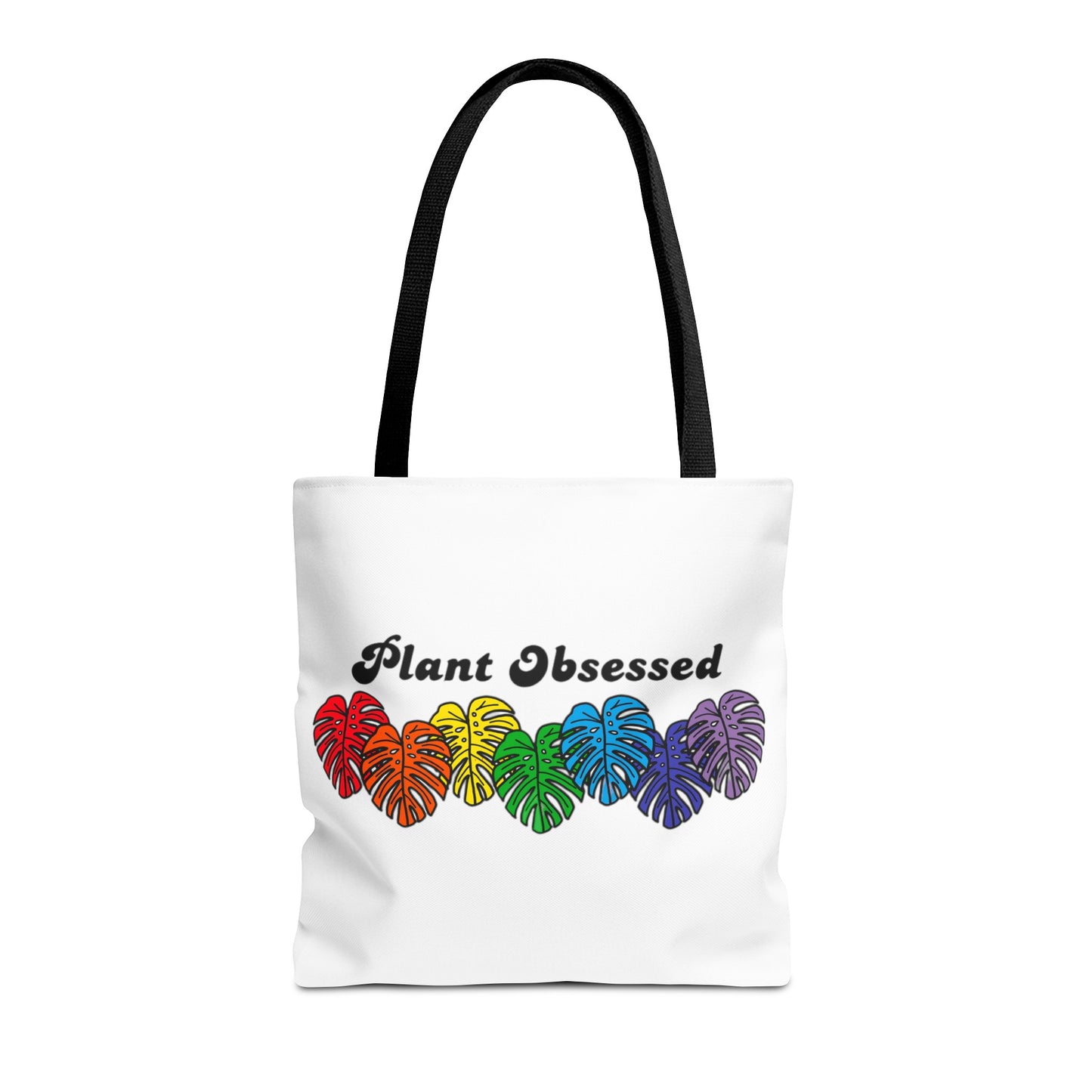 Plant Obsessed Colourful Monstera Tote Bag 16"