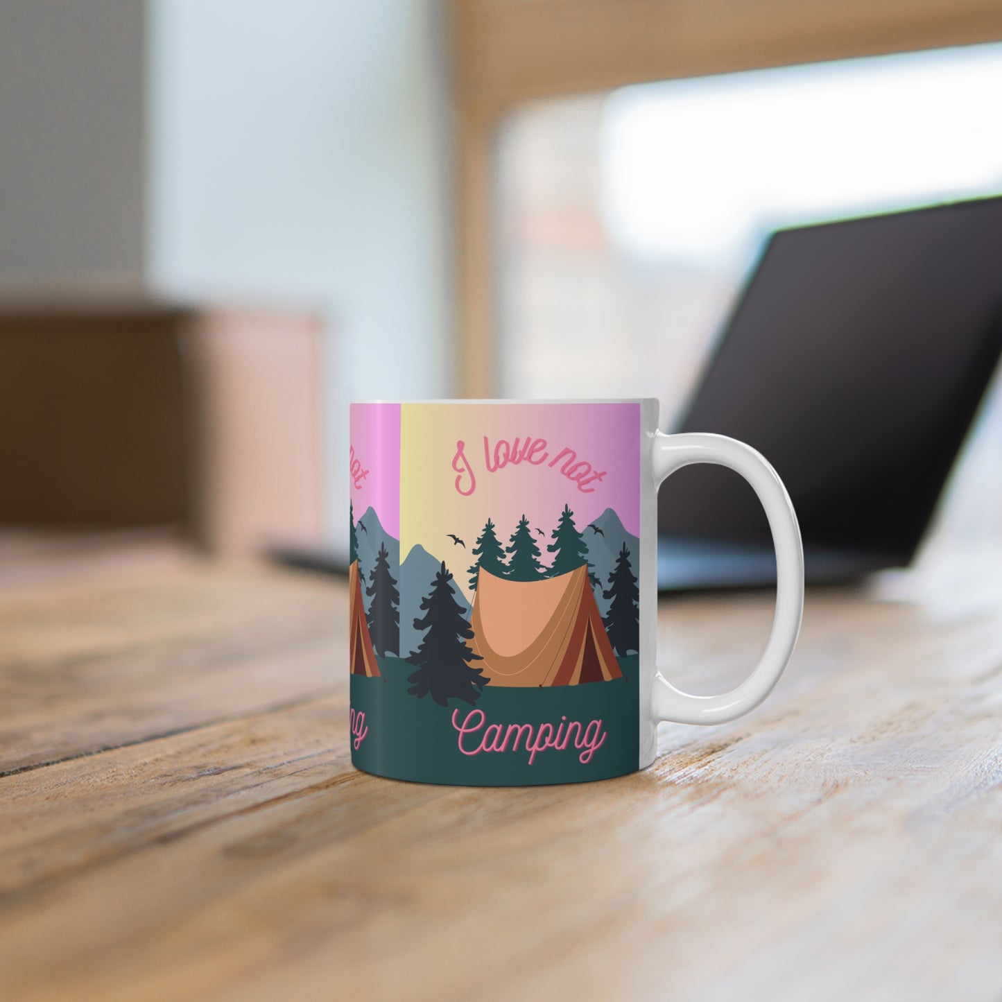 I Love Not Camping Coffee Mug