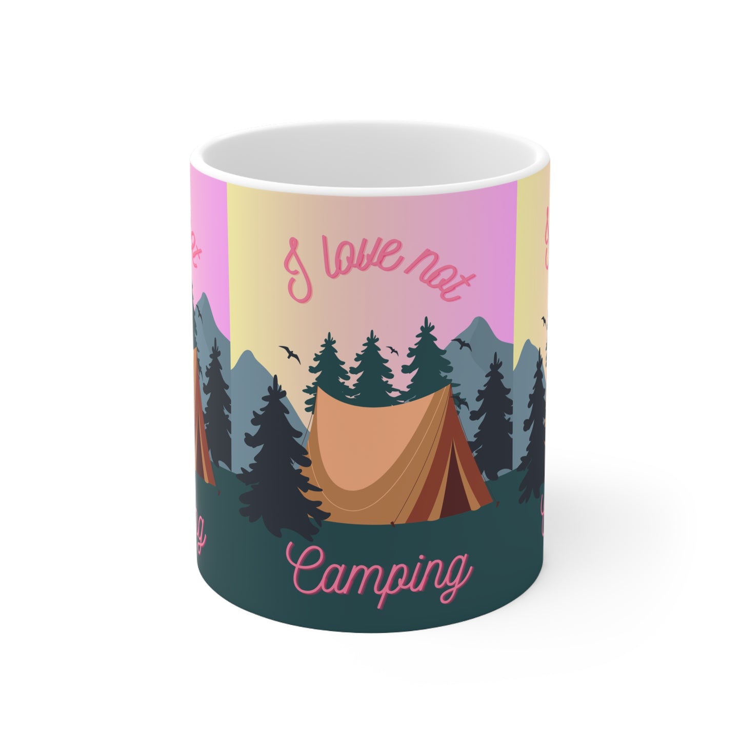 I Love Not Camping Coffee Mug